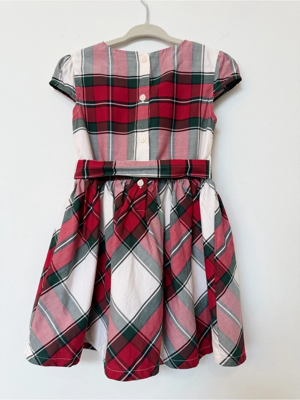 3T Girls Holiday Bundle Velvet Romper & Carter’s Plaid Christmas Dress